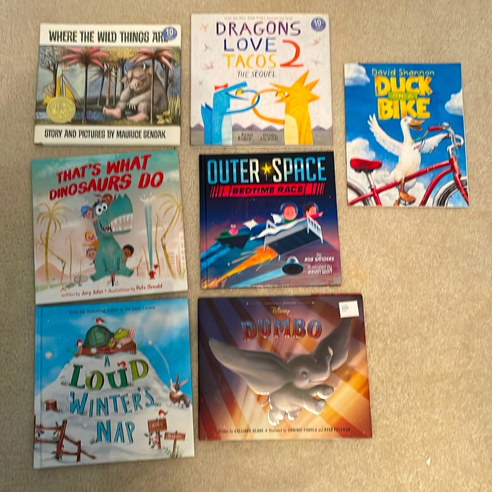 Set of 6 Hardback Books and 1 Paperback Book